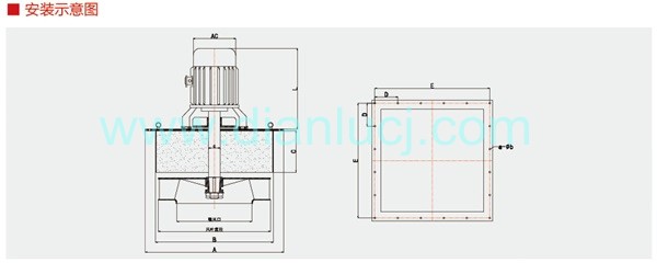 帶隔熱箱風冷循環風機安裝示意圖